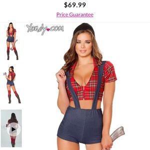 Sexy lumberjack Halloween costume SMALL